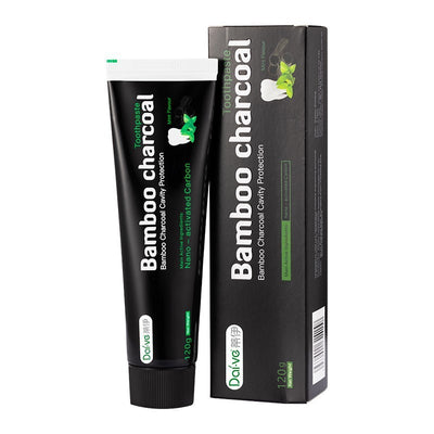Bamboo Charcoal Toothpaste Teeth Whitening Powder Toothbrush Set